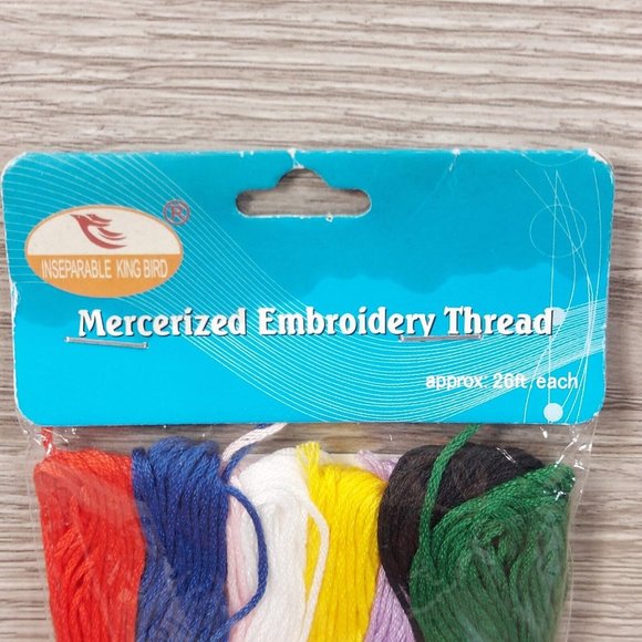 Mercerized Embroidery 8 Threads Art Craft Hand Sewing Needle Accessories Supply - Picture 3 of 5